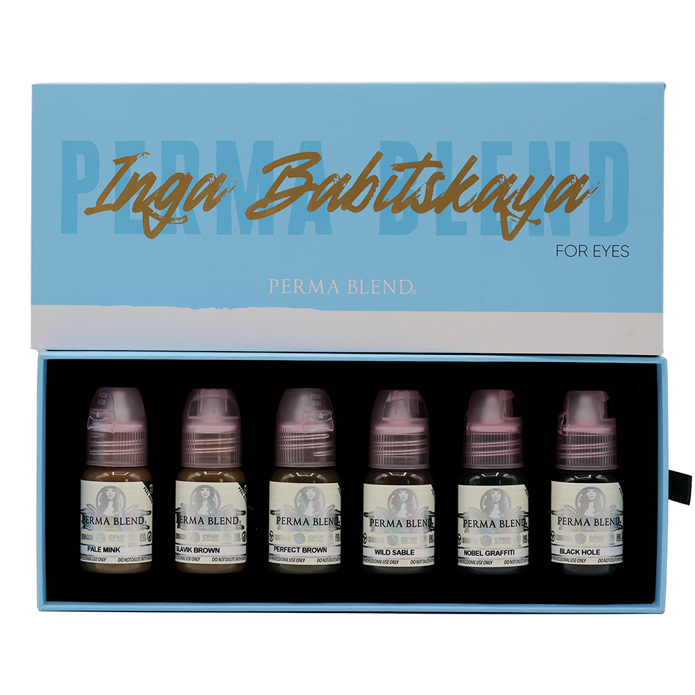 igna babitskaya eyes set permablend ombre powder permanent makeup supplies tattoo machine